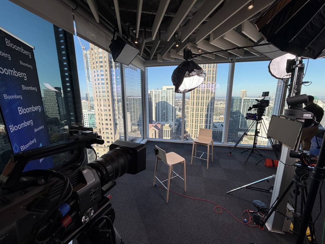 Bloomberg high-rise corporate interview